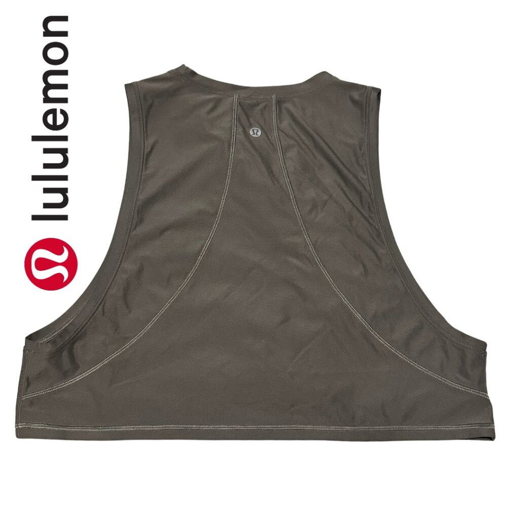 EUC Lululemon Grey Muscle Love Cropped Tank Size 6?